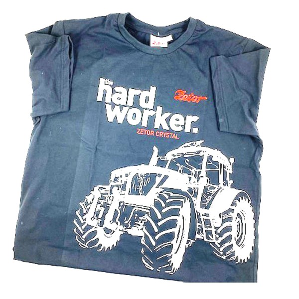 Shirt , T-Shirt, Größe XL in schwarz, Zetor "The hard worker"