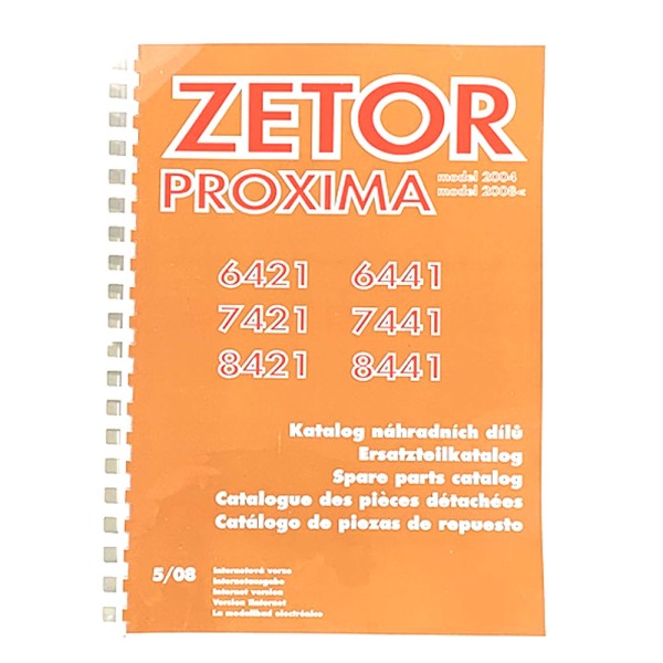 Katalog , Ersatzteilkatalog Zetor 6421 - 8441 Proxima