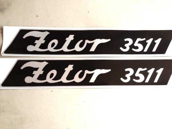Typenschild Zetor 3511 Aufschrift / Modellbezeichnung NEU