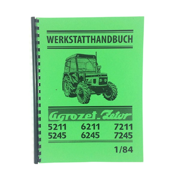 Werkstatthandbuch als CD Zetor 5211-7245