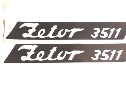 Typenschild Zetor 3511 Aufschrift / Modellbezeichnung